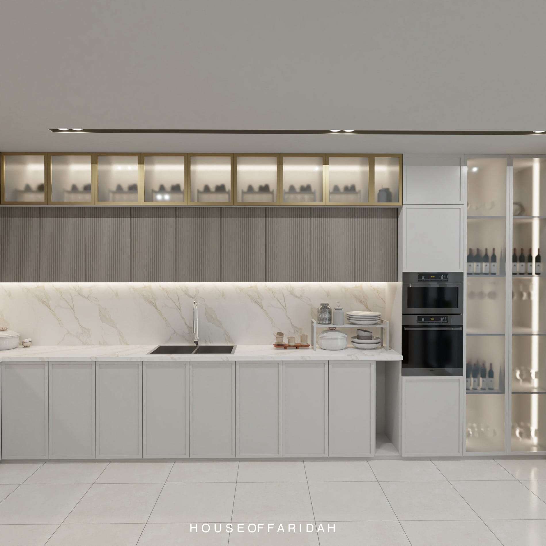 Functional kitchen with elegant finishes